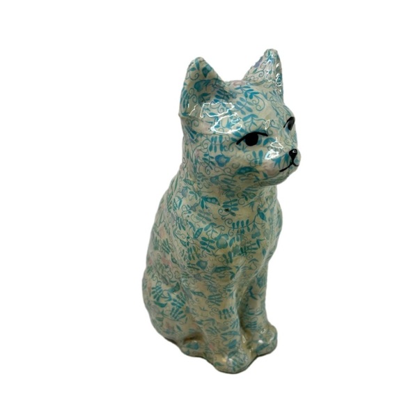 Vintage Decoupage Ceramic Cat LE Products - Picture 5 of 9
